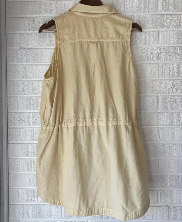Free People Too Far snap tunic jumper dress in yellow - Image 7
