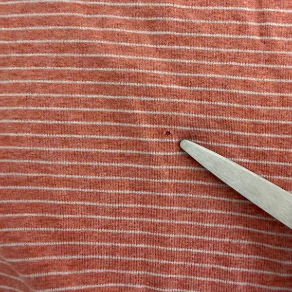 Bugatchi Quarter Zip Pullover Womens Large‎ Striped Coral Orange Casual - Image 9