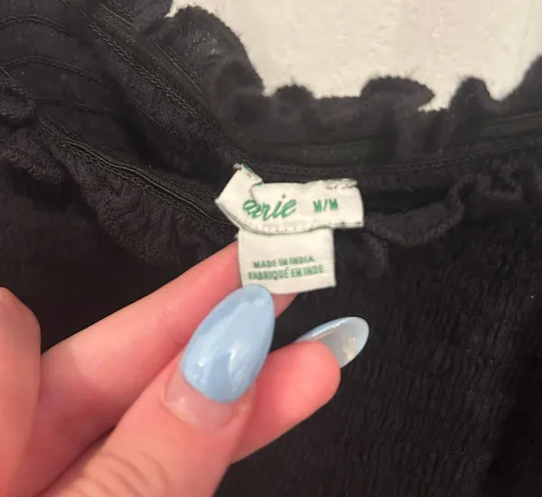 Aerie Black  Ruffle Tank - Image 3