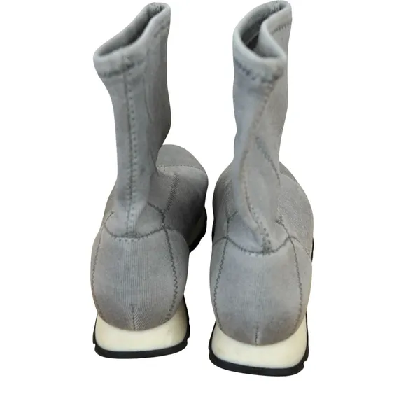 Free People Astral Sneaker Boot Mid-Calf Gray Size 36‎ Womens Knit Fabric Rubber - Image 9
