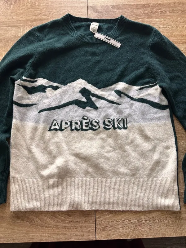 Collegiate Knit Crewneck Sweater - PINK Victoria Secret - Après Ski - Image 8