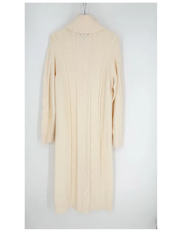 NWT Show Me Your Mumu Montreal Cable Knit Midi Dress Women's M Cream Coastal - Image 4