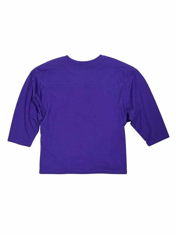 Minnesota Vikings ’47 Brand Purple Embroidered Logo 3/4 Sleeve Top Size M - Image 3