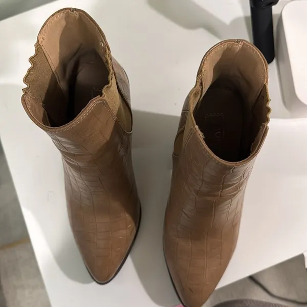 NastyGal Croc’s Not To Love Faux Leather Boots - Image 7