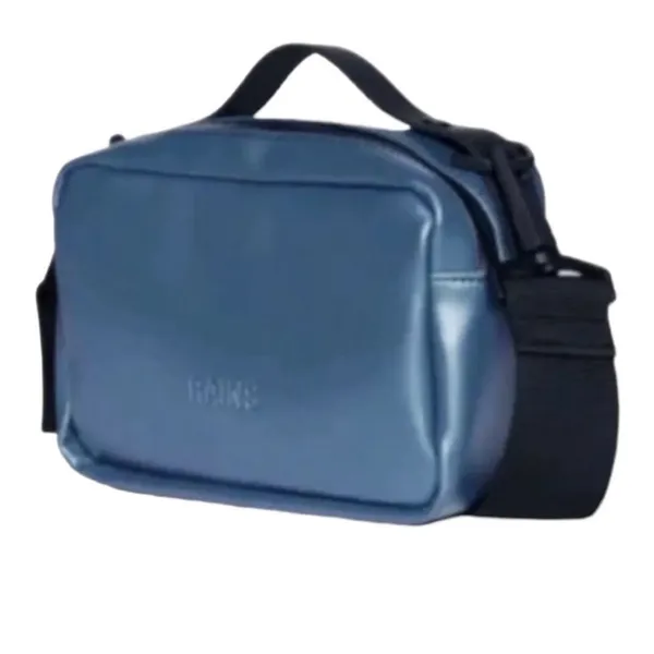 Rains Micro Box Bag w/ Shoulder Strap, Laser Blue, NWT, List Price $95 - Image 2