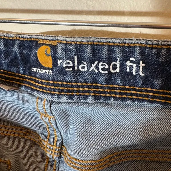 Carhartt Relaxed Fit Blue Denim Bootcut Jeans Size‎ 4 Short - Image 7