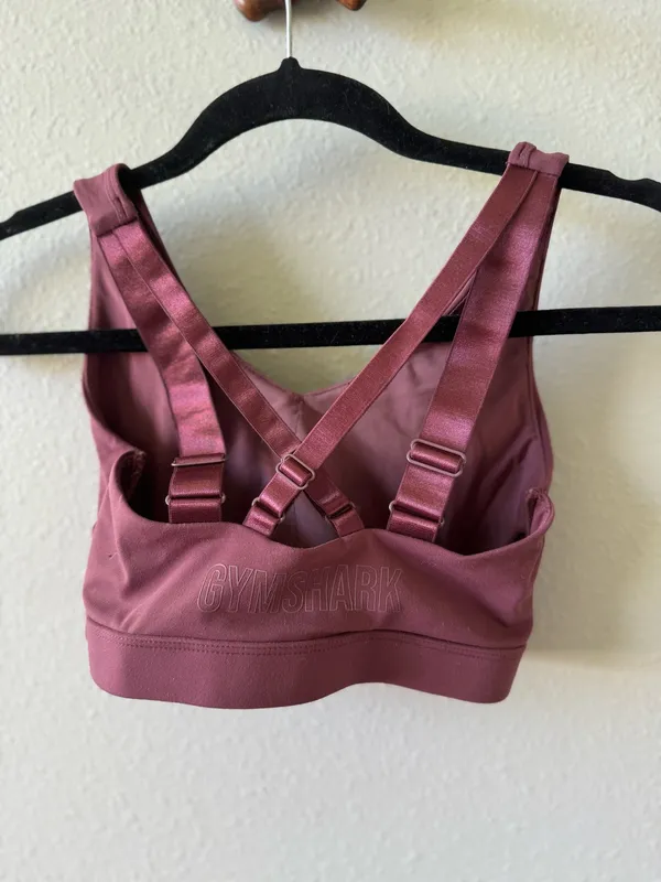 Gymshark Maroon Sports Bra - Image 2