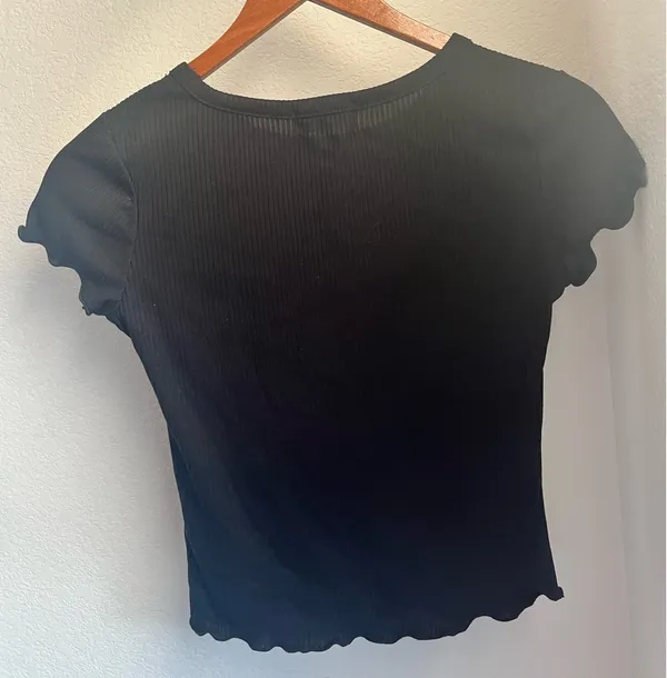 Altar'd State Black Crop Top - Image 2