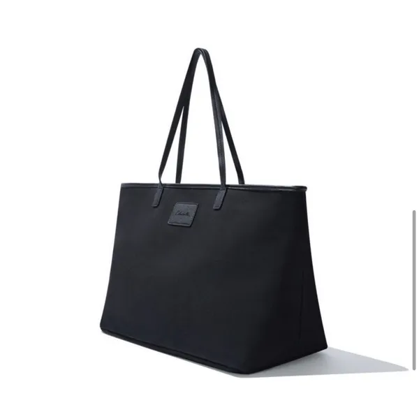 NEW Cleobella Large Black‎ Canvas Tote 22"x12" - Image 4