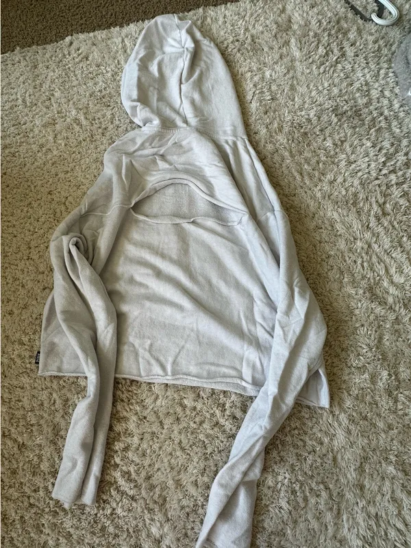 Victoria's Secret PINK Off White Keyhole Back Sweatshirt - Image 2
