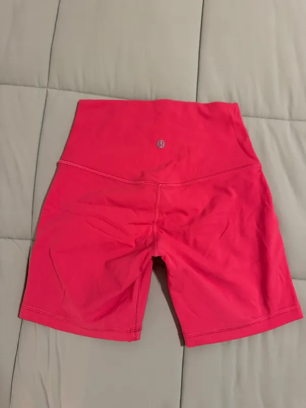 Hot Pink lululemon align shorts - Image 4