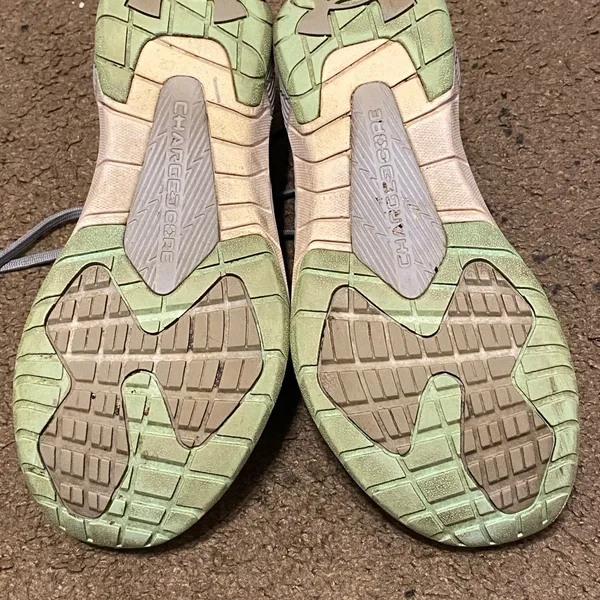 Under‎ Armour Womens Charged Core 1274415-941 Gray Green Sneakers Size 8 Running - Image 4
