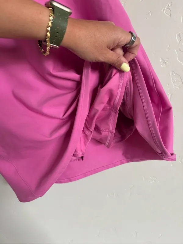 Abercrombie & Fitch YPB sculptLUX athletic mini dress pink XL NWT - Image 14