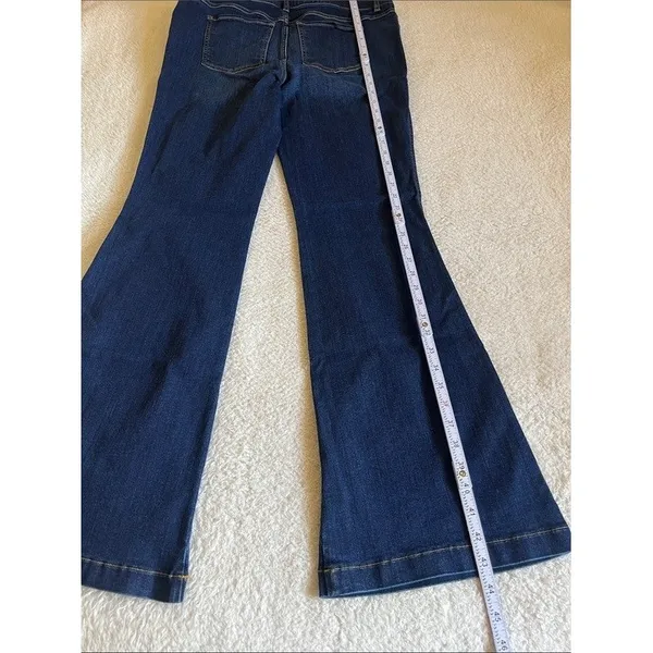 SPANXshape EveryWear Pull-On Flare Jeans XL High Rise Dark Wash Stretch - Image 8