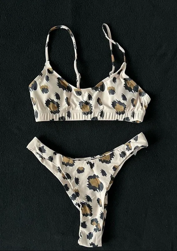 Boutique Cheetah print cheeky bikini - Image 5