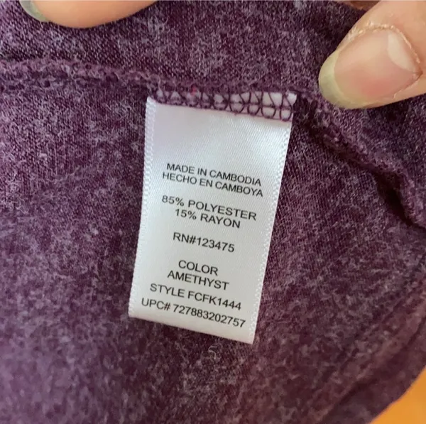French Connection Purple Open Front Cardigan - Image 5