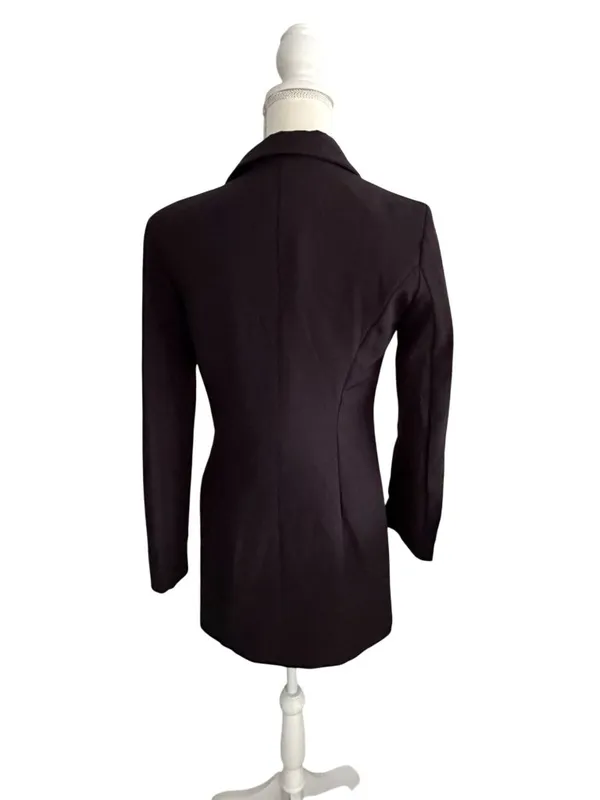 SHEIN Black Tuxedo Blazer Long Sleeve Dress Size Medium - Image 3