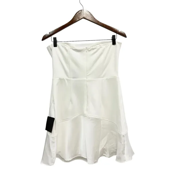 Lulus Compelling Style White Strapless Mini Dress size Large NWT - Image 4