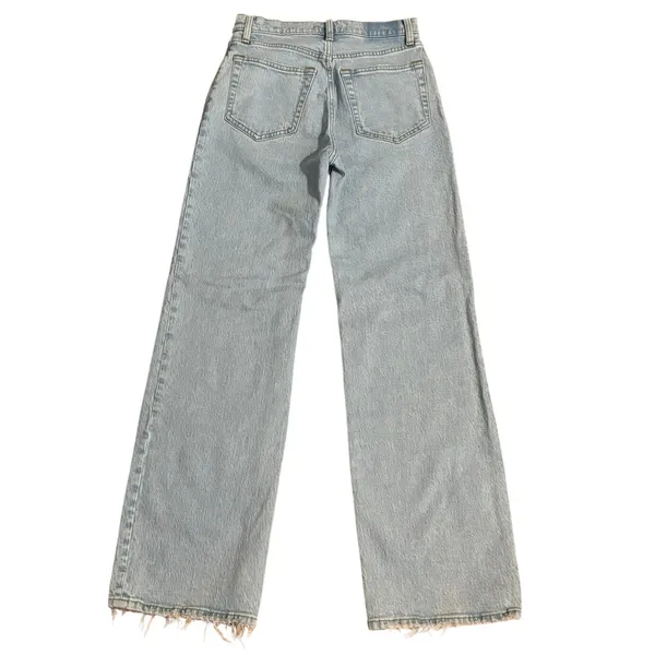 NEW Abercrombie & Fitch A&F Size 26 2 The 90s Relaxed Jeans High Rise Light Wash - Image 2