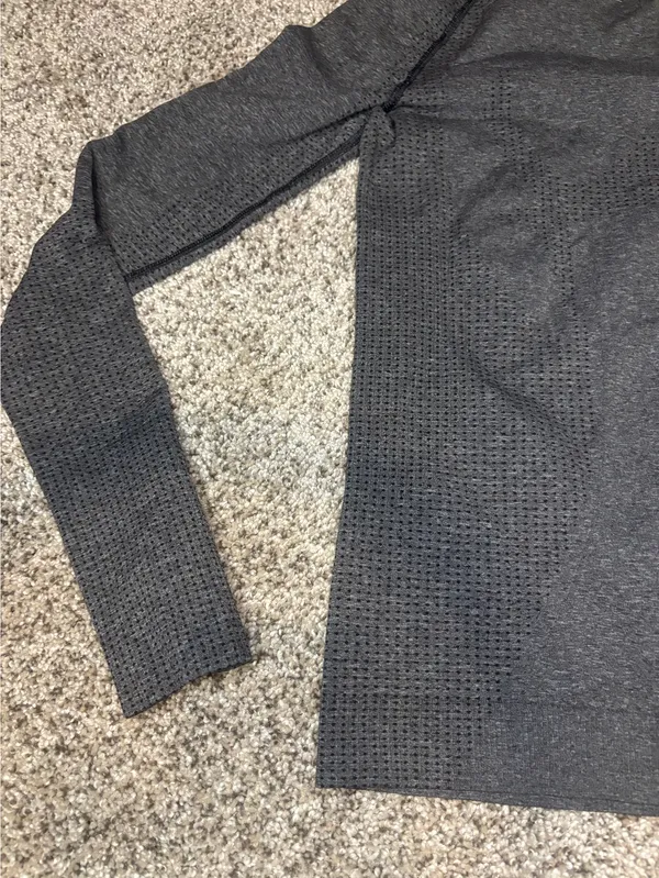 Grey Gymshark Long Sleeve Top - Image 3