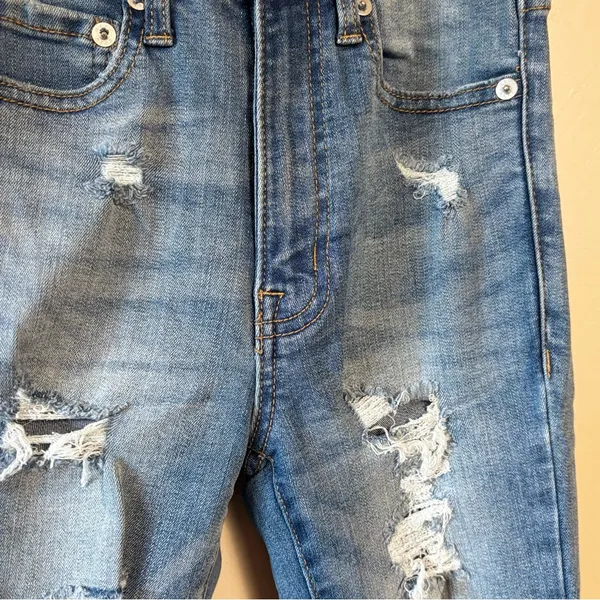 Aeropostale‎ Women’s Jeans Jeggings Super High Rise Ankle Stretch Distressed 00 - Image 2