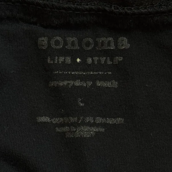 Sonoma Lace Tank Top Camisole Black Stretch Strappy Capsule Minimalist‎ S - Image 8