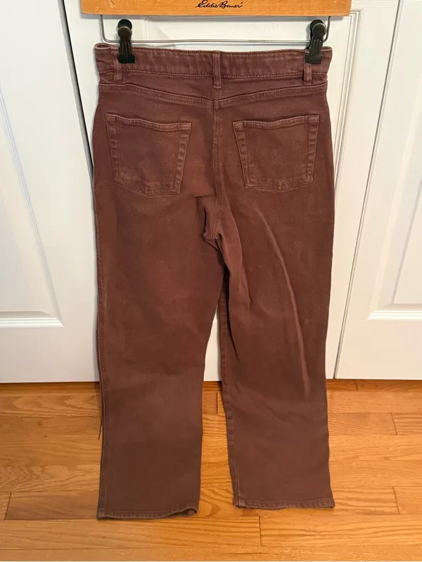 Aritzia Wilfred Free Straight Leg Western Yoke Jeans in Brown - Image 3