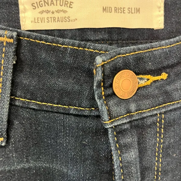 Signature by Levi Strauss Women's Dark Indigo Skinny Jeans - Image 2