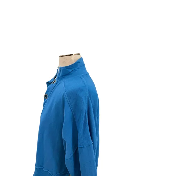 Anthropologie‎ Pilcro Kamrie Popover Top Blue Grommet Pullover Sweatshirt Medium - Image 8