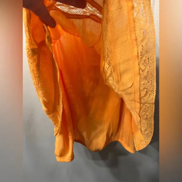 NWT Free People “Home Again” Cami size Large color Orange - Image 5