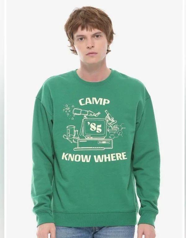 Stranger Things Camp Know Where Crewneck Sweatshirt - BoxLunch Exclusive LARGE - Image 3
