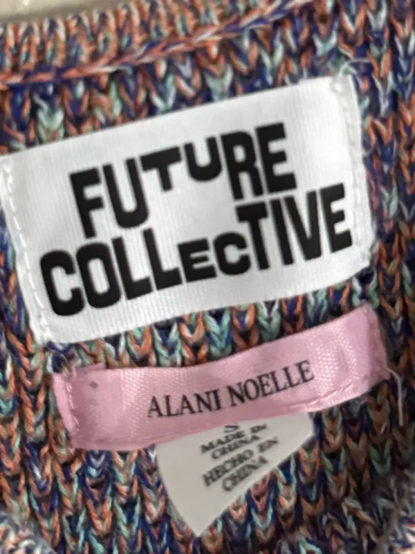 Future Collective Alani Noelle Multicolor Knit Fringe Hem Boho Dress Size Small - Image 12