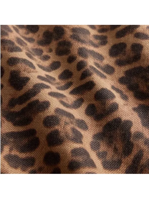 GAP Leopard Brown High Rise Barrel Jeans - Image 5