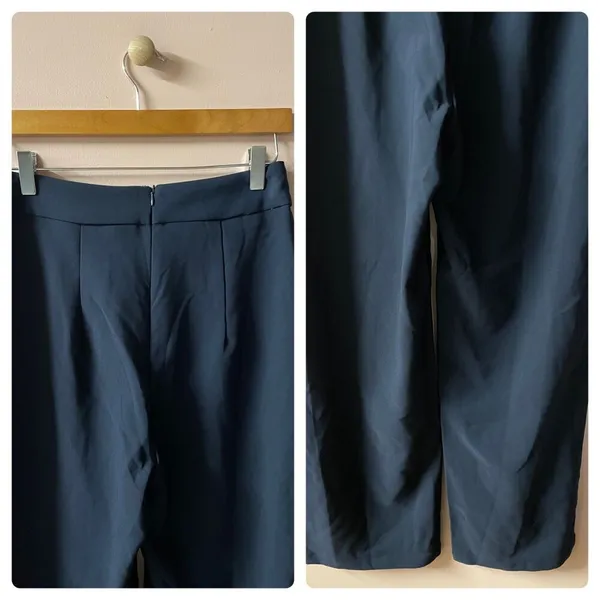 SHEIN Navy Blue Straight Leg Pants Size M EUC - Image 11