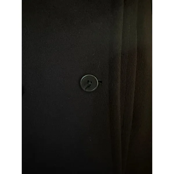 Vintage Calvin Klein 100% Merino Wool Chocolate Brown Double-Breasted Peacoat - Image 7