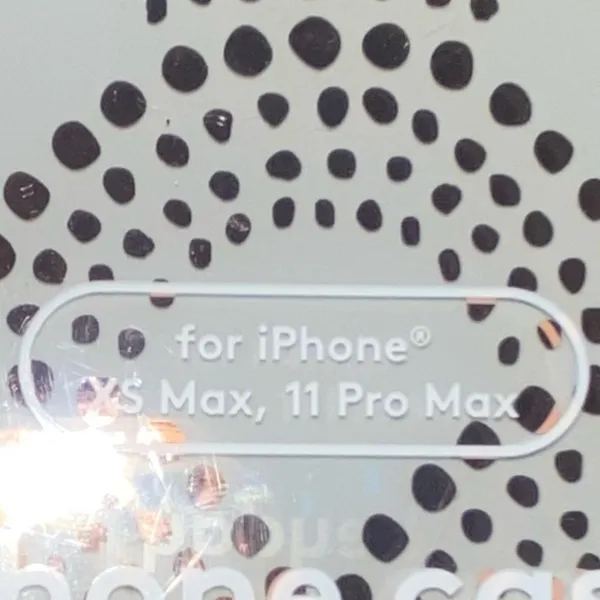 Heyday iPhone‎ XS Max 11 Pro Max Case Clear Dot Pattern Slim NWT - Image 2