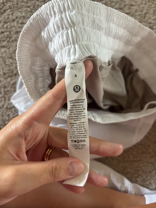 White Lululemon shorts - Image 3