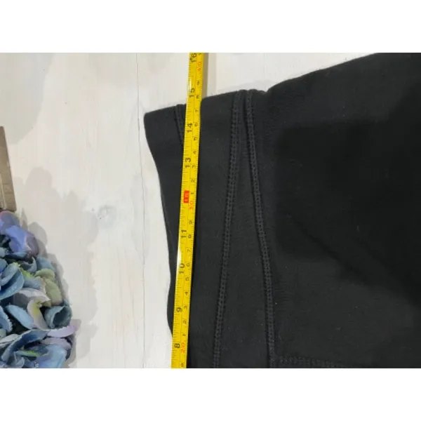 Purity Black Bike Shorts High Waist Athletic Casual Cotton Blend‎ M/M - Image 3