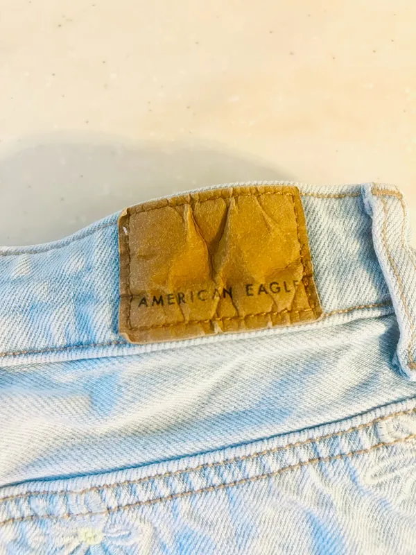 Daisy Embroidered American Eagle Shorts - Image 3
