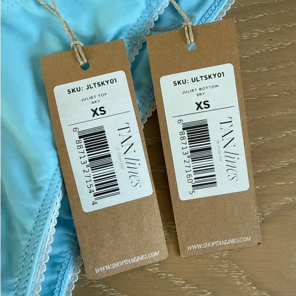 Tanlines Juliet Top and Bottoms Size XS in Blue - Image 2