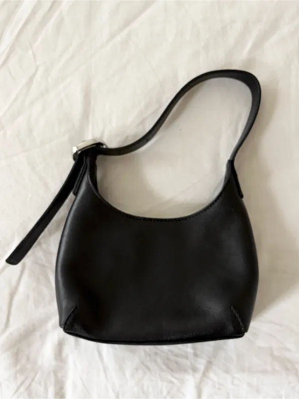Madewell Black Mini Shoulder Bag with Crystal Studs - Image 2