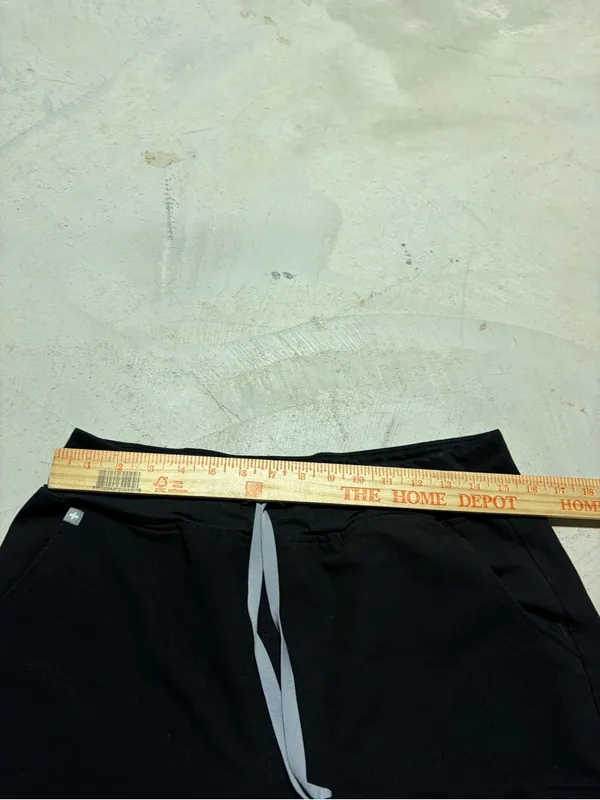 Figs Women's Black HW Zamora Jogger Pants with Drawstring L/P - Image 5