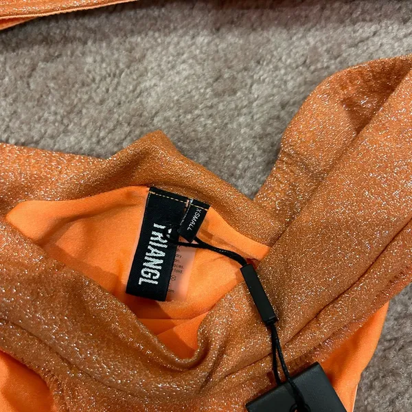 Triangl Mica Orange Glitter Bikini Set - Image 2