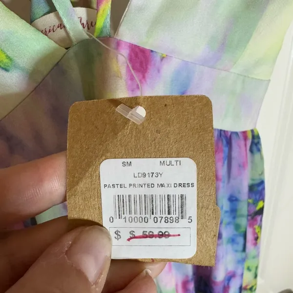 NWT American Threads Pastel Maxi Dress, Small‎ - Image 8