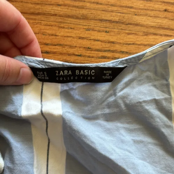 Zara stripe tie around top - Image 2