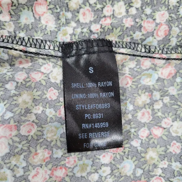 Dress Forum Smocked Floral Maxi‎ Dress Off Shoulder Ruffle Short Sleeve S NWT - Image 10