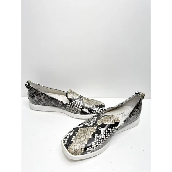 Franco Sarto Loafer Womens Size 5 Snakeskin Print Slip On‎ Square Toe Shoes - Image 7