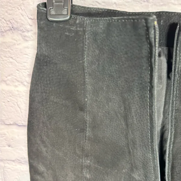 Vintage Wilsons Suede Leather Black Mini Skirt Women’s size 4‎ - Image 8