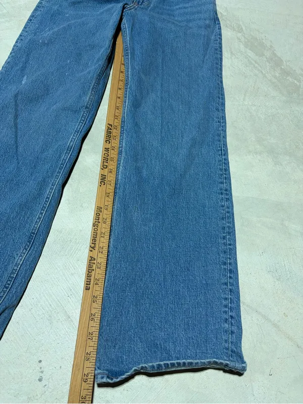 Abercrombie & fitch high rise 90’s relaxed 27 short jeans cowboy boot - Image 5