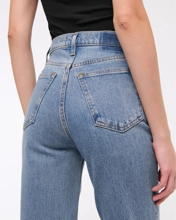 Abercrombie 90s Straight Ultra High-Rise Jeans - Image 6